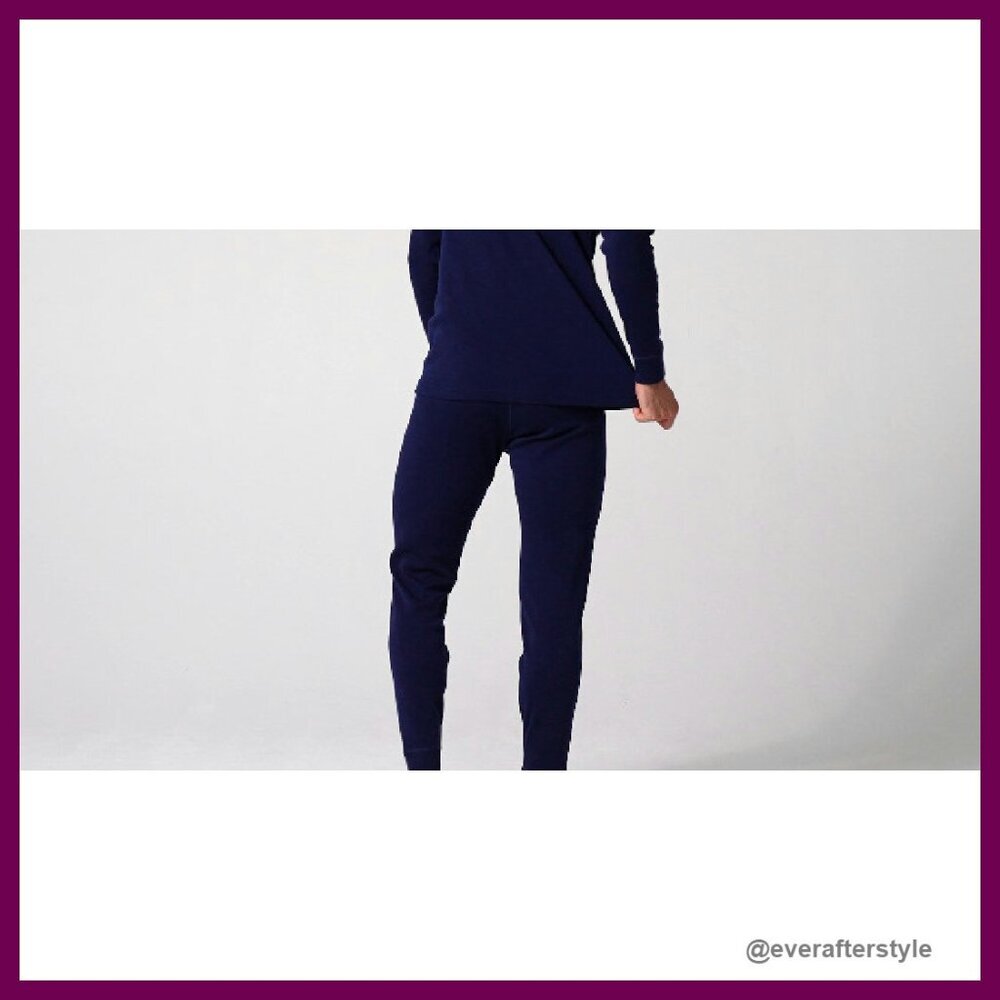 Men's Merino Wool Thermal Underwear Set Lightweight Midweight Base Layer - Picture 8 of 8